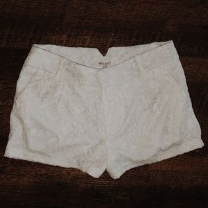 Cream Lace Shorts
